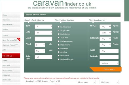 Caravan database websites listing MPTLM | Practical Caravan Forums